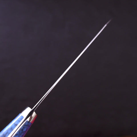Bunka SG-2 Damascus Turquoise Blue Handle 170mm-[Musashi]-[Japanese-Kitchen-Knives]