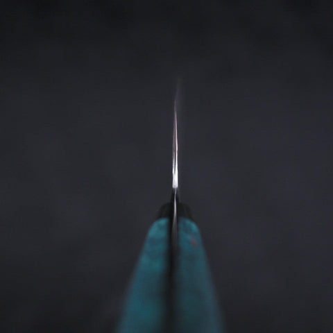 Bunka SG-2 Damascus Turquoise Green Handle 170mm-[Musashi]-[Japanese-Kitchen-Knives]