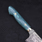 Bunka SG-2 Damascus Turquoise Green Handle 170mm-[Musashi]-[Japanese-Kitchen-Knives]
