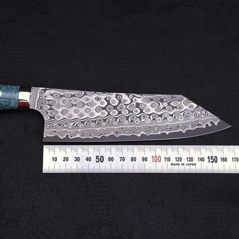 Bunka SG-2 Damascus Turquoise Green Handle 170mm-[Musashi]-[Japanese-Kitchen-Knives]