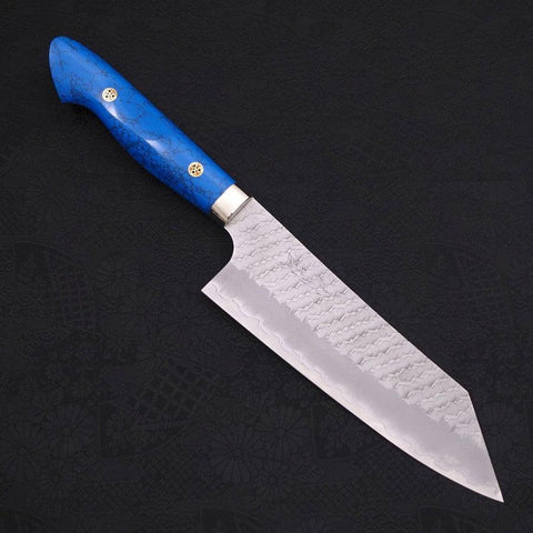 Bunka SG-2 Tsuchime Turquoise Blue Handle 170mm-[Musashi]-[Japanese-Kitchen-Knives]