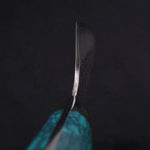 Bunka SG-2 Tsuchime Turquoise Green Handle 170mm-[Musashi]-[Japanese-Kitchen-Knives]