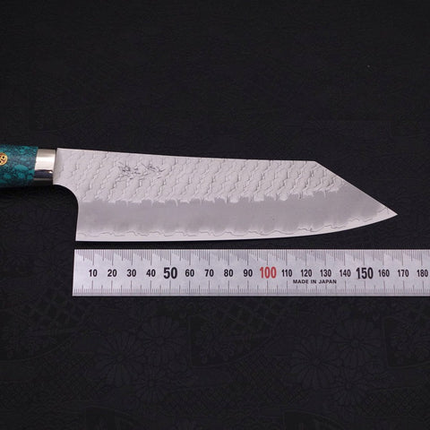 Bunka SG-2 Tsuchime Turquoise Green Handle 170mm-[Musashi]-[Japanese-Kitchen-Knives]