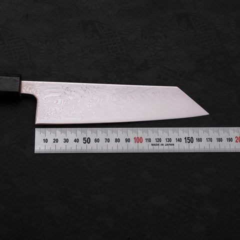 Bunka SLD Wave Nickel Damascus Black Ishime Handle 170mm-[Musashi]-[Japanese-Kitchen-Knives]