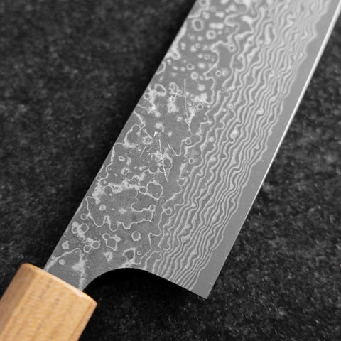 Bunka SPG-Strix Damascus Shitan Handle 170mm (6.7”)-[Musashi]-[Japanese-Kitchen-Knives]