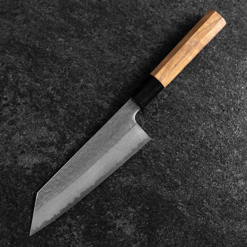 Bunka SPG Strix Tsuchime Damascus Buffalo Walnut Handle 165mm (6.5”)-[Musashi]-[Japanese-Kitchen-Knives]