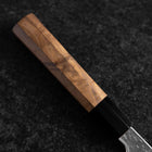 Bunka SPG Strix Tsuchime Damascus Buffalo Walnut Handle 165mm (6.5”)-[Musashi]-[Japanese-Kitchen-Knives]