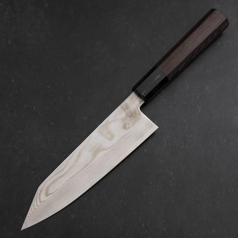 Bunka Silver Steel #3 Damascus Buffalo Wenge Handle 170mm-[Musashi]-[Japanese-Kitchen-Knives]