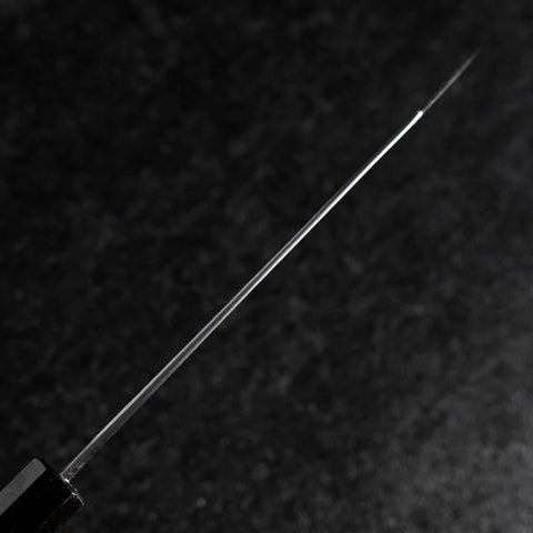 Bunka Silver Steel #3 Nashiji Damascus Blue Urushi Handle 175mm-[Musashi]-[Japanese-Kitchen-Knives]