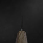 Bunka Silver Steel #3 Nashiji Olive Handle 175mm (6.8”)-[Musashi]-[Japanese-Kitchen-Knives]
