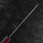 Bunka Silver Steel #3 Nashiji Purple Urushi Handle 170mm (6.7”)-[Musashi]-[Japanese-Kitchen-Knives]