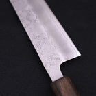 Bunka Silver Steel #3 Nashiji Sumi Urushi Handle 170mm-[Musashi]-[Japanese-Kitchen-Knives]