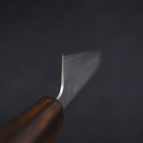 Bunka Silver Steel #3 Nashiji Sumi Urushi Handle 170mm-[Musashi]-[Japanese-Kitchen-Knives]