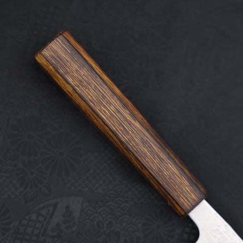 Bunka Silver Steel #3 Nashiji Sumi Urushi Handle 170mm-[Musashi]-[Japanese-Kitchen-Knives]