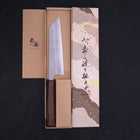 Bunka Silver Steel #3 Nashiji Sumi Urushi Handle 170mm-[Musashi]-[Japanese-Kitchen-Knives]