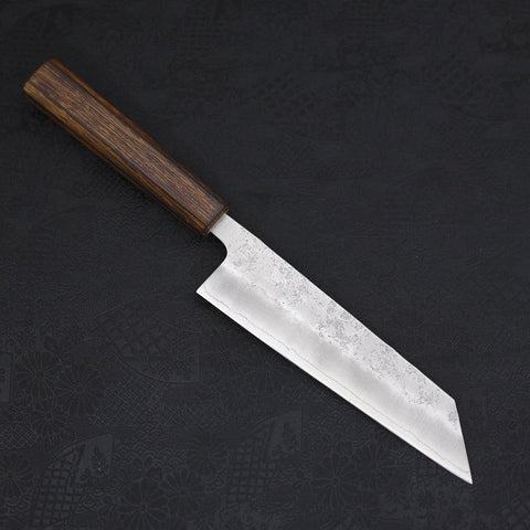 Bunka Silver Steel #3 Nashiji Sumi Urushi Handle 170mm-[Musashi]-[Japanese-Kitchen-Knives]