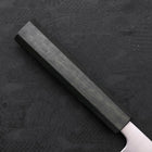 Bunka Silver Steel #3 Polished Green Urushi Handle 170mm (6.7”)-[Musashi]-[Japanese-Kitchen-Knives]