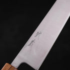 Bunka Silver Steel #3 Polished Oak Handle 170mm-[Musashi]-[Japanese-Kitchen-Knives]