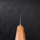 Bunka Silver Steel #3 Polished Oak Handle 170mm-[Musashi]-[Japanese-Kitchen-Knives]