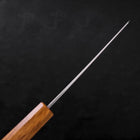 Bunka Silver Steel #3 Polished Oak Handle 170mm-[Musashi]-[Japanese-Kitchen-Knives]