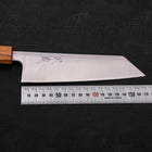 Bunka Silver Steel #3 Polished Oak Handle 170mm-[Musashi]-[Japanese-Kitchen-Knives]
