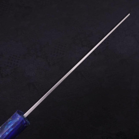 Bunka Silver Steel #3 Polished Ocean Blue Handle 170mm-[Musashi]-[Japanese-Kitchen-Knives]