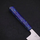 Bunka Silver Steel #3 Polished Ocean Blue Handle 170mm-[Musashi]-[Japanese-Kitchen-Knives]