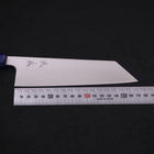 Bunka Silver Steel #3 Polished Ocean Blue Handle 170mm-[Musashi]-[Japanese-Kitchen-Knives]