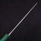 Bunka Silver Steel #3 Polished Ocean Green Handle 170mm-[Musashi]-[Japanese-Kitchen-Knives]