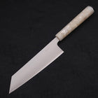 Bunka Silver Steel #3 Polished Ocean White Handle 170mm-[Musashi]-[Japanese-Kitchen-Knives]