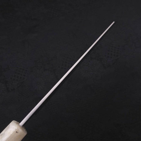 Bunka Silver Steel #3 Polished Ocean White Handle 170mm-[Musashi]-[Japanese-Kitchen-Knives]