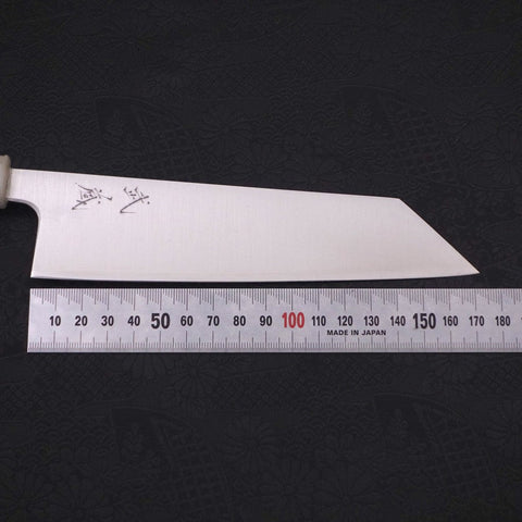 Bunka Silver Steel #3 Polished Ocean White Handle 170mm-[Musashi]-[Japanese-Kitchen-Knives]