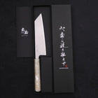Bunka Silver Steel #3 Polished Ocean White Handle 170mm-[Musashi]-[Japanese-Kitchen-Knives]
