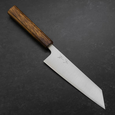 Bunka Silver Steel #3 Polished Sumi Urushi Handle 170mm-[Musashi]-[Japanese-Kitchen-Knives]