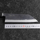 Bunka Stainless Clad Blue Steel #2 Kurouchi Green Urushi Handle 170mm-[Musashi]-[Japanese-Kitchen-Knives]
