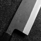 Bunka Stainless Clad Blue Steel #2 Kurouchi Purple Urushi Handle 170mm (6.7”)-[Musashi]-[Japanese-Kitchen-Knives]