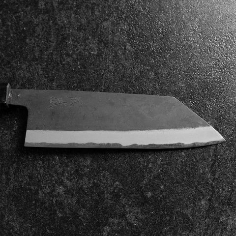 Bunka Stainless Clad Blue Steel #2 Kurouchi Purple Urushi Handle 170mm (6.7”)-[Musashi]-[Japanese-Kitchen-Knives]