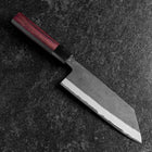 Bunka Stainless Clad Blue Steel #2 Kurouchi Purple Urushi Handle 170mm (6.7”)-[Musashi]-[Japanese-Kitchen-Knives]
