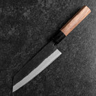 Bunka Stainless Clad Blue Steel #2 Kurouchi Walnut Handle 165mm (6.5”)-[Musashi]-[Japanese-Kitchen-Knives]
