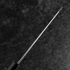 Bunka Stainless Clad Blue Steel #2 Kurouchi Walnut Handle 165mm (6.5”)-[Musashi]-[Japanese-Kitchen-Knives]