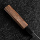 Bunka Stainless Clad Blue Steel #2 Kurouchi Walnut Handle 165mm (6.5”)-[Musashi]-[Japanese-Kitchen-Knives]