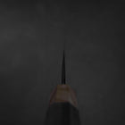 Bunka Stainless Clad Blue Steel #2 Kurouchi Walnut Zelkova Handle 180mm-[Musashi]-[Japanese-Kitchen-Knives]