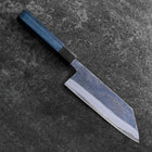 Bunka Stainless Clad Blue Super Kurouchi Blue Urushi Handle 170mm (6.7”)-[Musashi]-[Japanese-Kitchen-Knives]