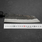 Bunka Stainless Clad Blue Steel #2 Kurouchi Walnut Handle 180mm-[Musashi]-[Japanese-Kitchen-Knives]