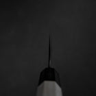 Bunka Stainless Clad White Steel #2 Kurouchi Buffalo Magnolia Handle 170mm-[Musashi]-[Japanese-Kitchen-Knives]