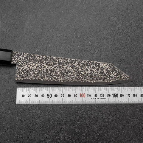 Bunka VG-10 Black Damascus Shitan Handle 180mm-[Musashi]-[Japanese-Kitchen-Knives]