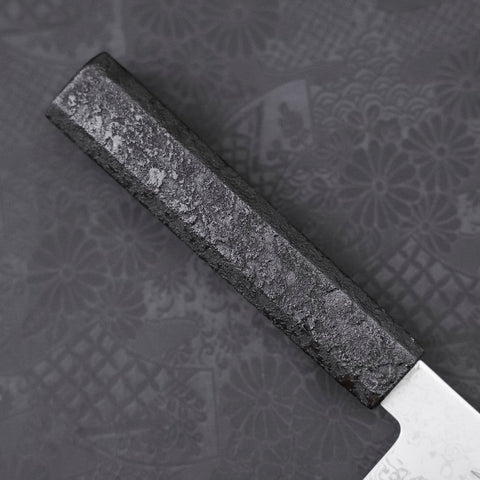 Bunka VG-10 Damascus Black Ishime Handle 180mm-[Musashi]-[Japanese-Kitchen-Knives]
