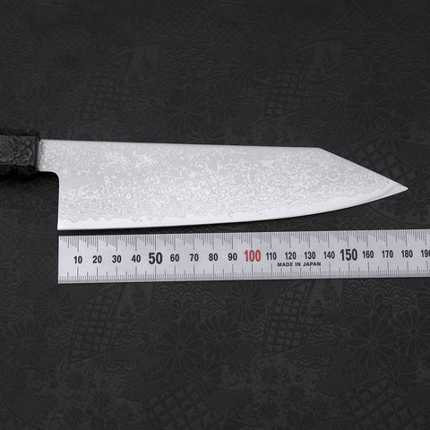 Bunka VG-10 Damascus Black Ishime Handle 180mm-[Musashi]-[Japanese-Kitchen-Knives]