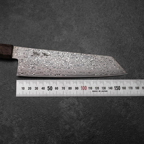 Bunka VG-10 Damascus Brown Birch Handle 165mm-[Musashi]-[Japanese-Kitchen-Knives]