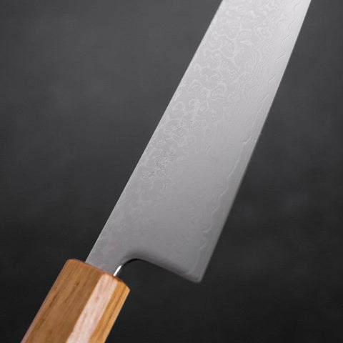 Bunka VG-10 Damascus Oak Handle 170mm-[Musashi]-[Japanese-Kitchen-Knives]